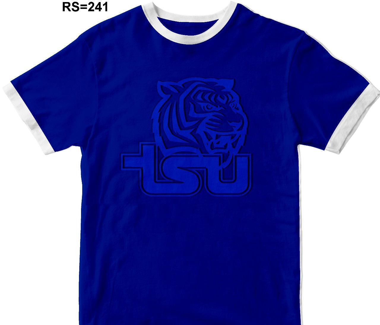 TSU Tiger Embossed Ringer Shirt