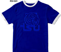 TSU Tiger Embossed Ringer Shirt